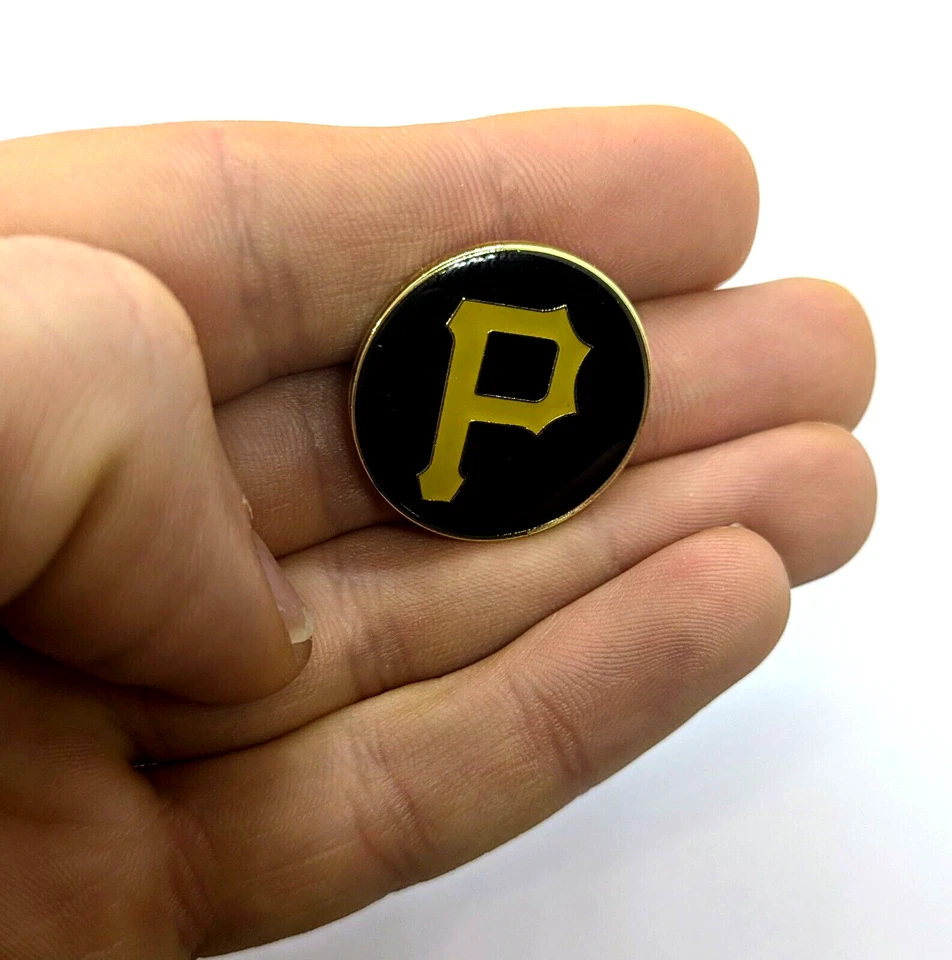 PITTSBURGH PIRATES PIN Baseball MLB Round Gift Enamel Hat Backpack Lapel Brooch - Image 2 of 4