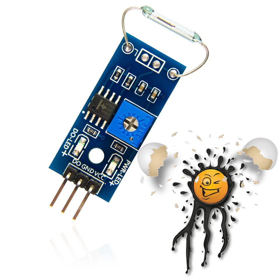 Reed Sensor Magnetschalter Modul LM393 Komparator adjust. ESP8266 Arduino 3.3-5V