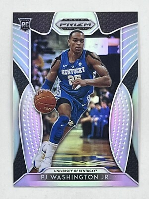 PJ Washington Jr. 2019-20 Panini Prizm Draft Picks Silver RC #77 