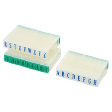 Detachable Letter Stamp Plastic 7mm 26 Digits Font Size 4 Alphabet A-Z Set