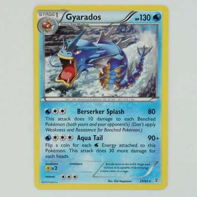 gyarados pokemon card ebay Gyarados 23/83 Rare Generations Pokemon Card