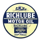 Vintage Design Sign Metal Decor Gas and Oil Sign Richlube Pennsylvania Motor Oil