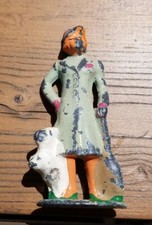 VINTAGE BARCLAY 610 WOMAN PASSENGER WITH DOG AND YOUNG GIRL 617 LOT OF 2