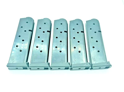 PACK of 5 1911 Magazine 8 Round 45 ACP Fit Colt Kimber Springfield Govt Pistol