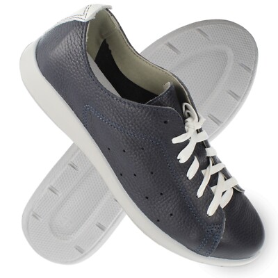 Damen Sneaker zum Schnüren orthopädisch Weiß-Senf / Blau-Weiß Gr. 36-41 dr Orto