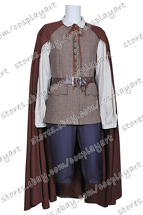Pirates Of The Caribbean Cosplay Will Turner Costume Outfits Cloak Halloween 