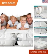 Kit convertidor doble a king puente cama extra ancho de 10" - Solución segura para dormir