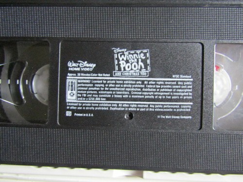 Disney Winnie The Pooh and Christmas Too Movie VHS Tape - Picture 6 of 6