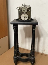 Scarce Antique Zimmerman Electric Hipp Chronoscope Clock Parts on Iron Base