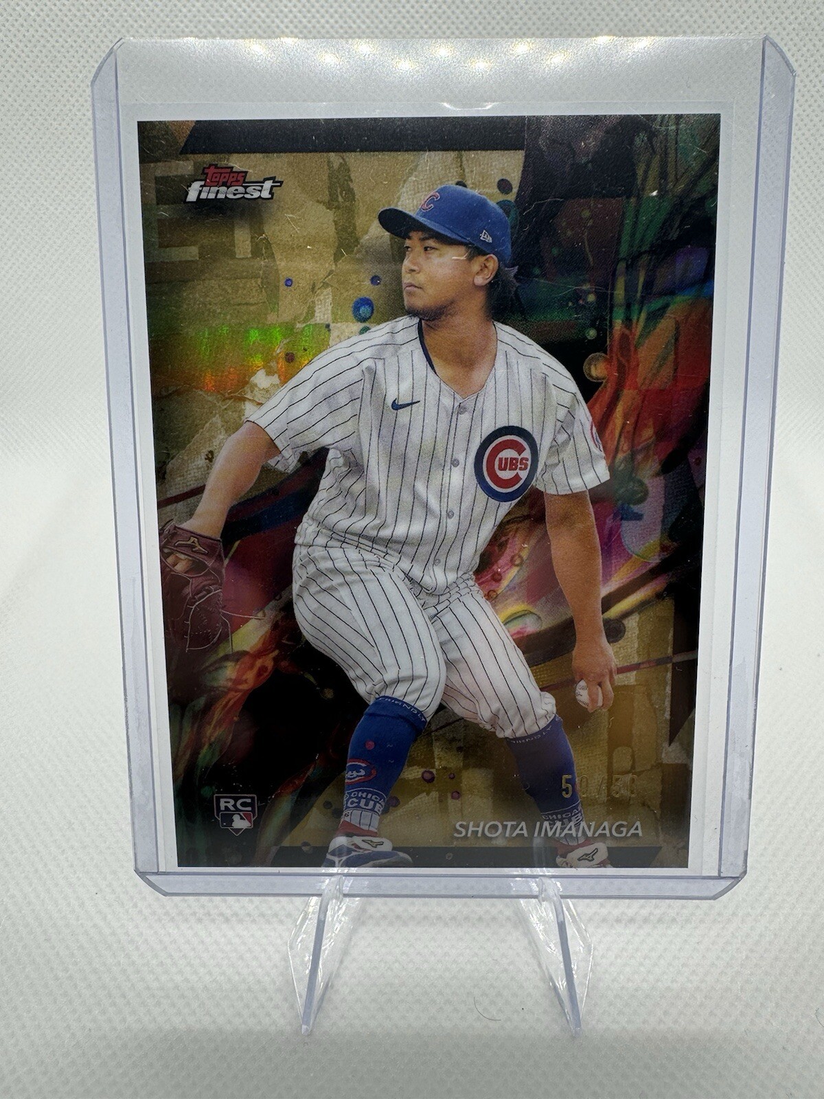 2024 Topps Finest - Common Gold Refractor #45 Shota Imanaga 50/50 (RC)