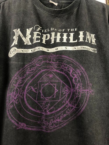 Camisa De Colección Años 90 Fields Of The Nephilim Rock Gótico Banda Gráfica Camiseta Oscura M - Imagen 5 de 13