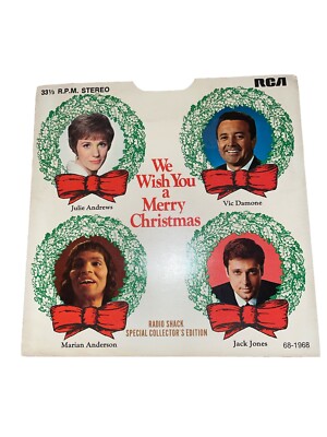 We Wish You A Merry Christmas Radio Shack Sonderausgabe Vinyl 1968 VG PIC
