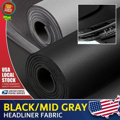 Flat Knit Headliner Fabric with Foam Backing for Car Ceiling Roof Fabric Repair
