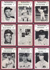 1981 Detroit News Detroit Tigers Boys of Summer -- You Pick to Complete Your Set