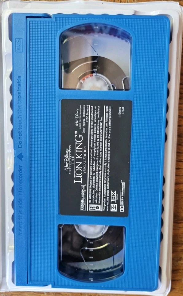 Disney The Lion King VHS Platinum Edition Clamshell Case Estate Item As Is Cond  - Image 2 of 3