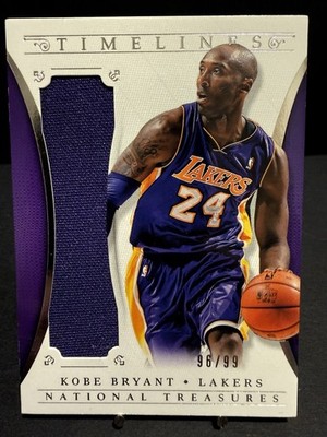 2013-2014 Panini National Treasures - Timelines Kobe Bryant #1 /99 Game Worn 