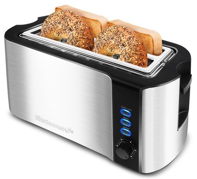 Customizable 4 Slice Toaster: 6 Toast Settings, Reheat & Defrost Functions new..