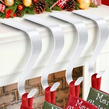 Christmas Stocking Holder, Stocking Holders for Mantle Set of 4, Non-Slip Sto...