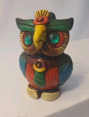 Venetian Composers in Guatemala & Bolivia(中古品) Authentic Mexican Mayan Aztec Death Clay Whistle Handcrafted Owl