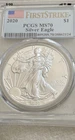 2020 P $1 AMERICAN SILVER EAGLE PCGS MS70 - 1st STRIKE - FLAG LABEL 1oz “GEM”