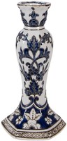 Clayre & Eef 6CE2384S KerzenstäNder Ø 11 Cm X 21 Cm Weiß-Blau