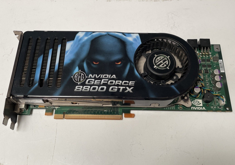 BFG Tech NVIDIA GeForce 8800 GTX OC PCI Express x16 Graphics Card -UNTESTED