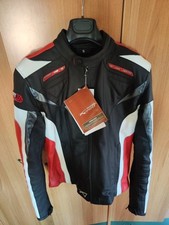 Giacca Pelle Motociclismo Gilet Estraibile Protezioni CE Traspirante (Taglia S)