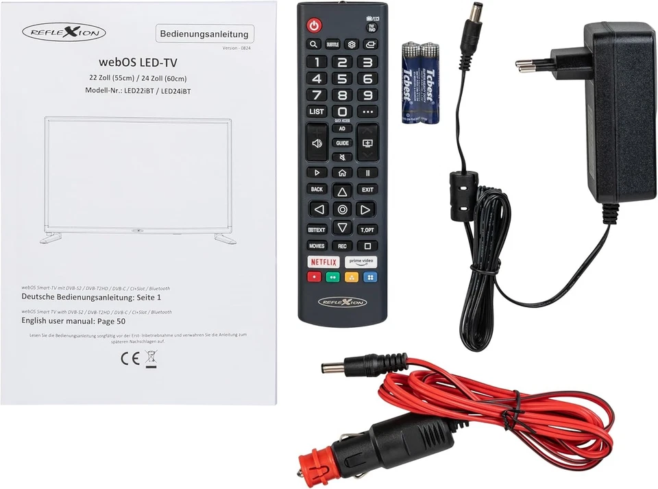 REFLEXION LED19iBT 19 Zoll Smart TV HD Ready, DVB-T2/S2/C, HDMI,WLAN, 12V/230V) - Bild 4 von 4