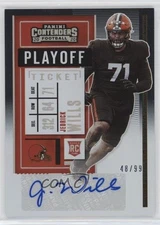 2020 Panini Contenders Playoff Ticket 48/99 Jedrick Wills Rookie Auto RC 19l7