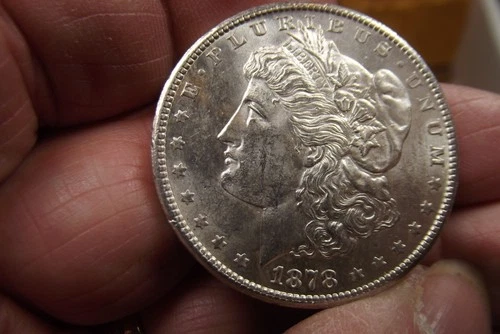 1878-S First Year Morgan Silver Dollar  BU and Original