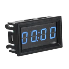 Blue LED Electronic Digital Luminous Car Watch Clock Accessory Decor