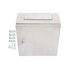 16x16x8'' NEMA 4X Stainless Steel IP65 Waterproof Enclosure Electrical Box