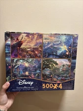 ✯ Disney Dreams Collection  Thomas Kinkade • Ceaco  Multipack (4) 500pc. Puzzles