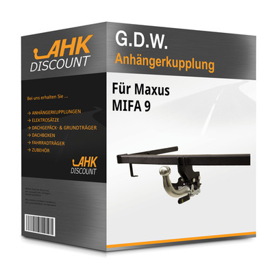 Für Maxus MIFA 9 11.2021-jetzt G.D.W. Anhängekupplung abnehmbar AHK