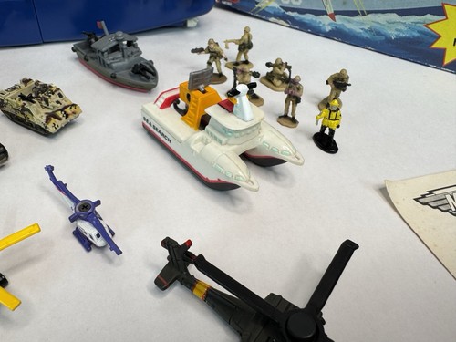 Micro Machines Lot of 60 w/ Sea Hawk Carrier  Cars Bikes Boats Planes Rare! - Picture 5 of 21