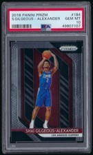 2018-19 Panini Prizm Shai Gilgeous-Alexander #184 Rookie [BASE] PSA 10 Gem Mint
