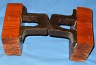 Panama Railroad Rail and Tie (1853-1869) Book Ends Set from Gatun Lake — photo 5