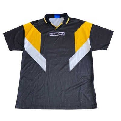 Vintage Umbro Template Fußball Trikot 90er Retro schwarz Nummer 11 Herren XL