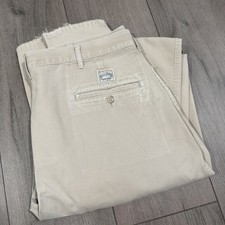 80s Vtg Polo Ralph Lauren Chino Pants Usa Made 35x35 Pleated Trousers Khaki