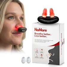 Original NoMore Red Light Therapy for Nose LED Nasal Device Dry Black