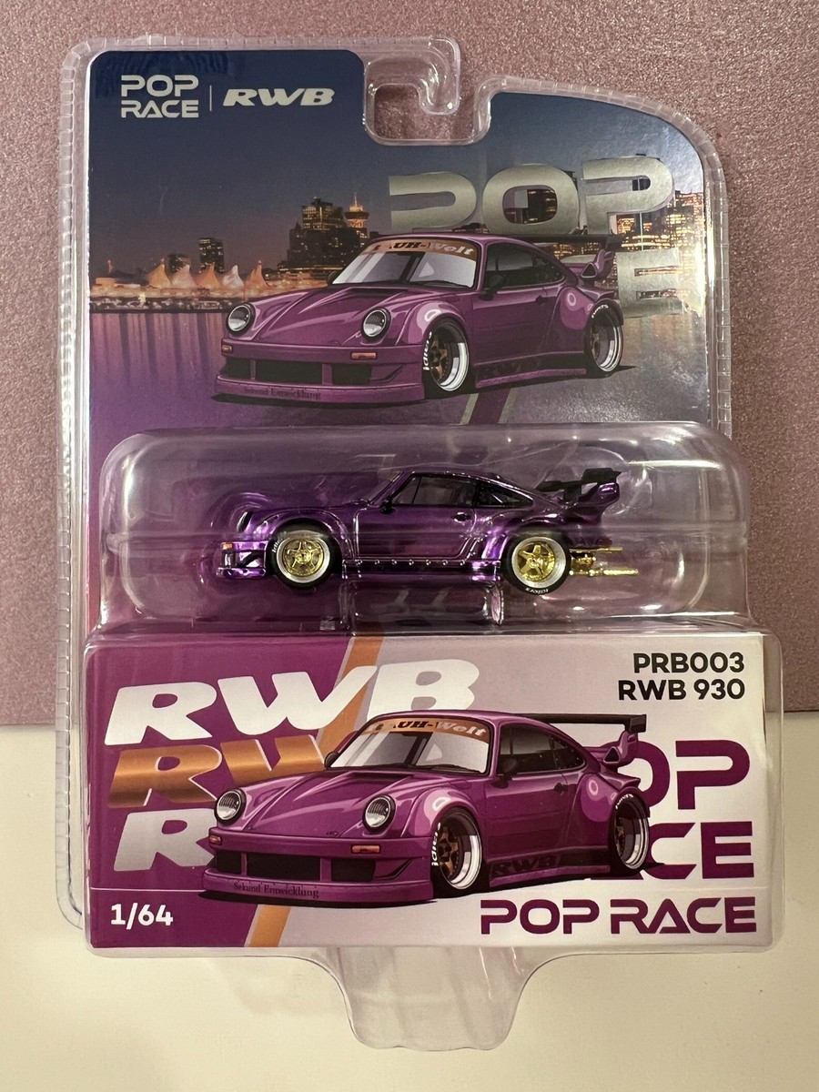 RARE 2026 Vancouver Purple Chrome Poprace 1/64 Porsche RWB 930