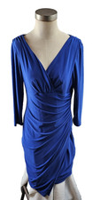 Lauren RL Ralph Lauren Wrap Dress Women's sz 12 Azure Blue