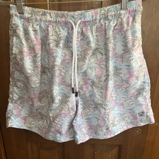 Men's Spicy Tuna Swim Trunks Multi Pineapple Print Size Large A452