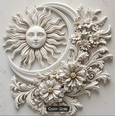 Sunflower Moon Silicone Mold Mould Detailed Resin Clay Soap Candy Craft New