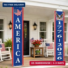 4th of July Decorations Outdoor - 250th Anniversary Decorations 2 Pack Patriotic