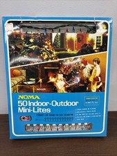 Vintage Noma 50 Indoor-Outdoor Mini Lites Christmas Multicolored Light Set w/Box