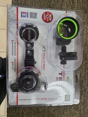HHA Tetra RYZ X3 Sight RH .010 Short Bar Tournament Edition 3 Pin New