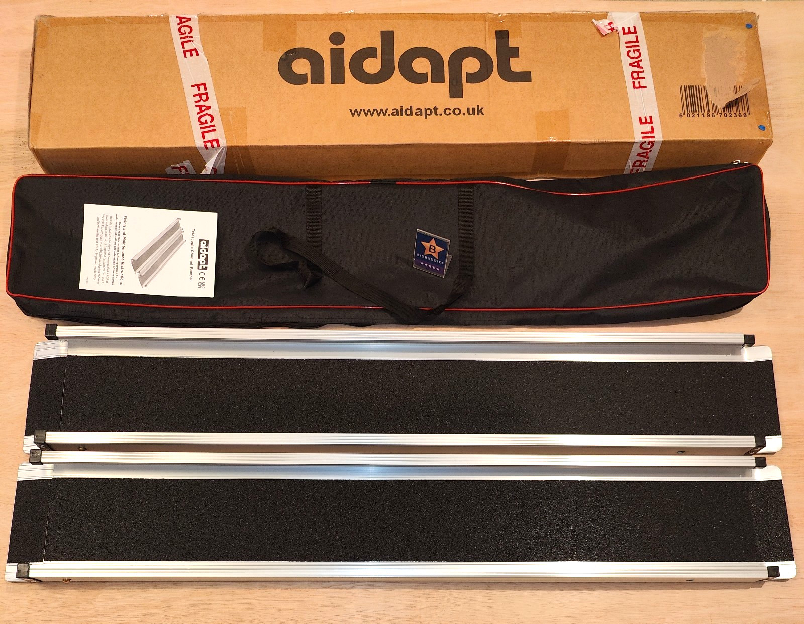 Aidapt 7ft Telescopic Wheelchair Ramps Mobility Scooter 272kg NEW