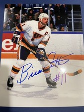 St. Louis BLUES Brian SUTTER #11 SIGNED Custom LAB 8X10 CAPTAIN Holo & COA NICE!