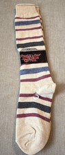 VTG Womens Mens Knee High Socks Multicolored Striped Orlon Acrylic Nylon 8-9.5